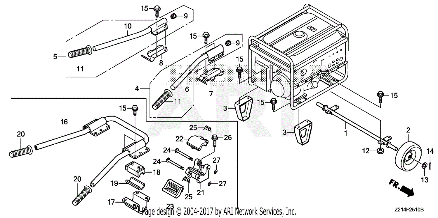 Honda Em Sxk A Generator Chn Vin Gc Parts Diagram For