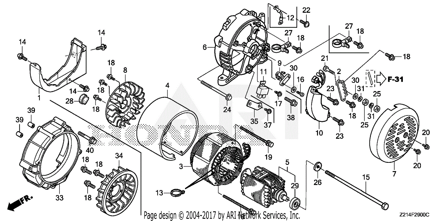 Honda Em Sxk A Generator Chn Vin Gc Parts Diagram For