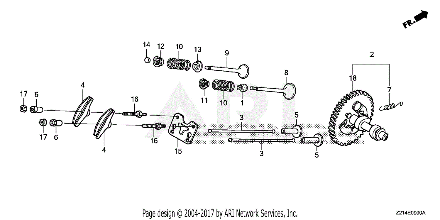 Honda Em Sxk Ah Generator Chn Vin Gcafh Parts Diagram For Camshaft