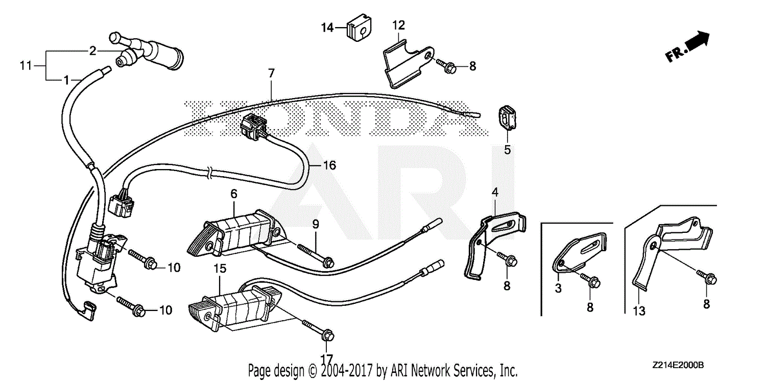 Honda Em Sxk Ah Generator Chn Vin Gcafh Parts Diagram For Ignition Coil