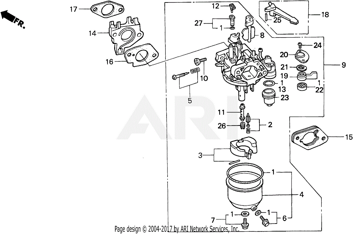 HONDA Engine Pilot Screw Set - 16016ZH7W01