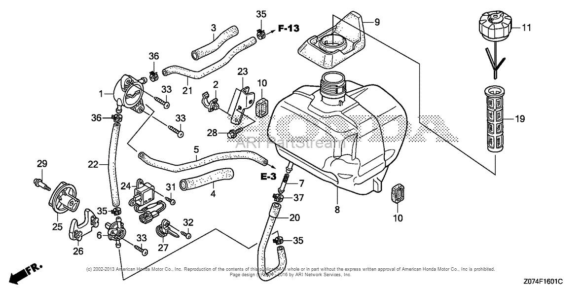 Honda EU2000I AC GENERATOR, JPN, VIN EAAJ1170001 Parts Diagram for