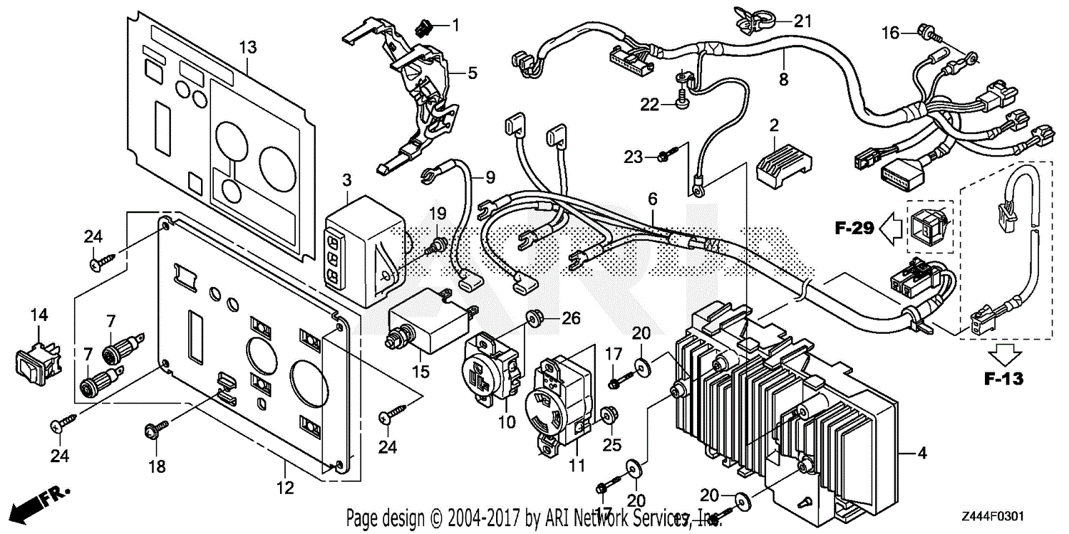 Honda EU2200IT A1 GENERATOR, THA, VIN# GCCET-1000001 Parts Diagram for ...