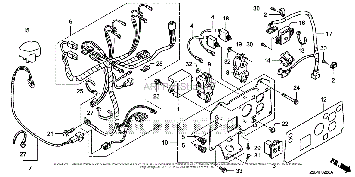 Honda EU3000I AN8 GENERATOR, JPN, VIN# EAVJ-1000001 Parts Diagram for ...