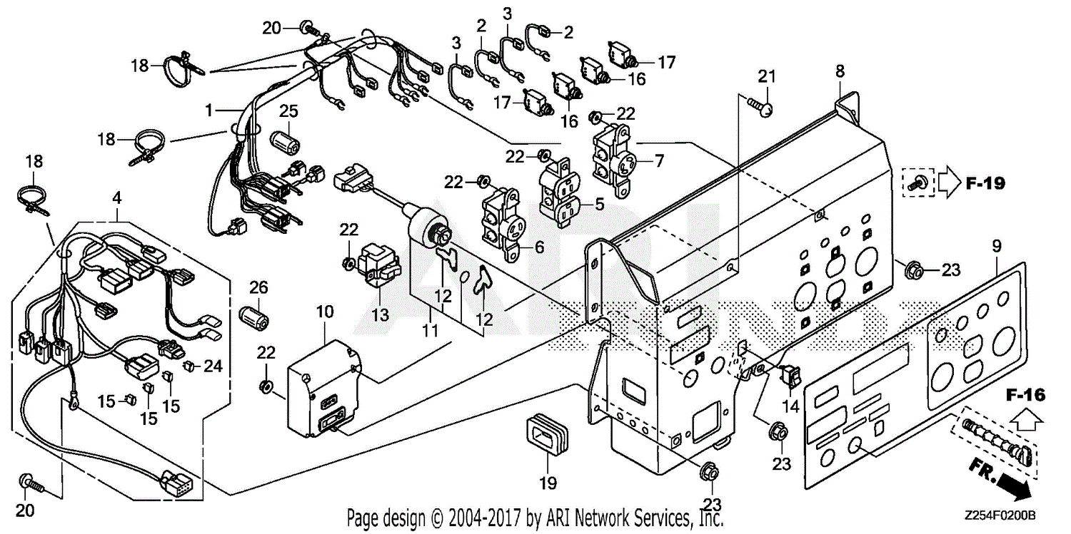 Honda Generator Eu3000is Wiring Harness