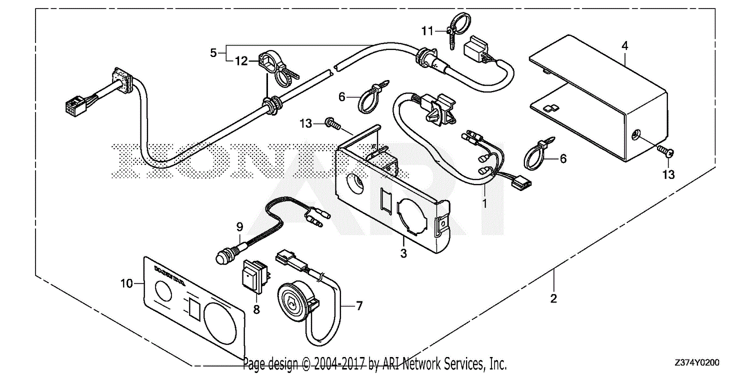 Honda EU7000ISN AT1/A GENERATOR, IND, VIN# GCAGD-1200001 Parts Diagram