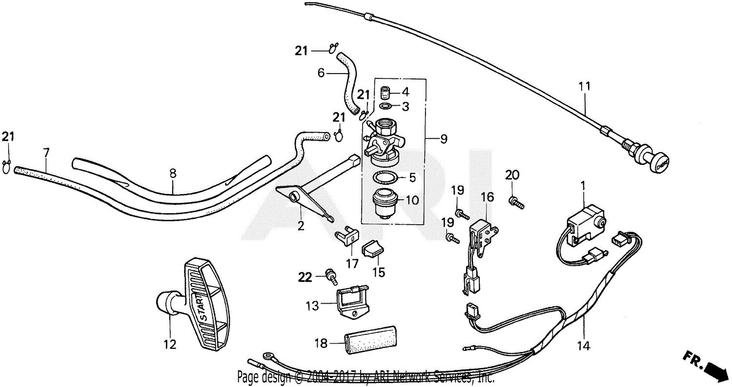 Honda EX2200 A GENERATOR, JPN, VIN# EA2-1000001 Parts Diagram for SUB ...