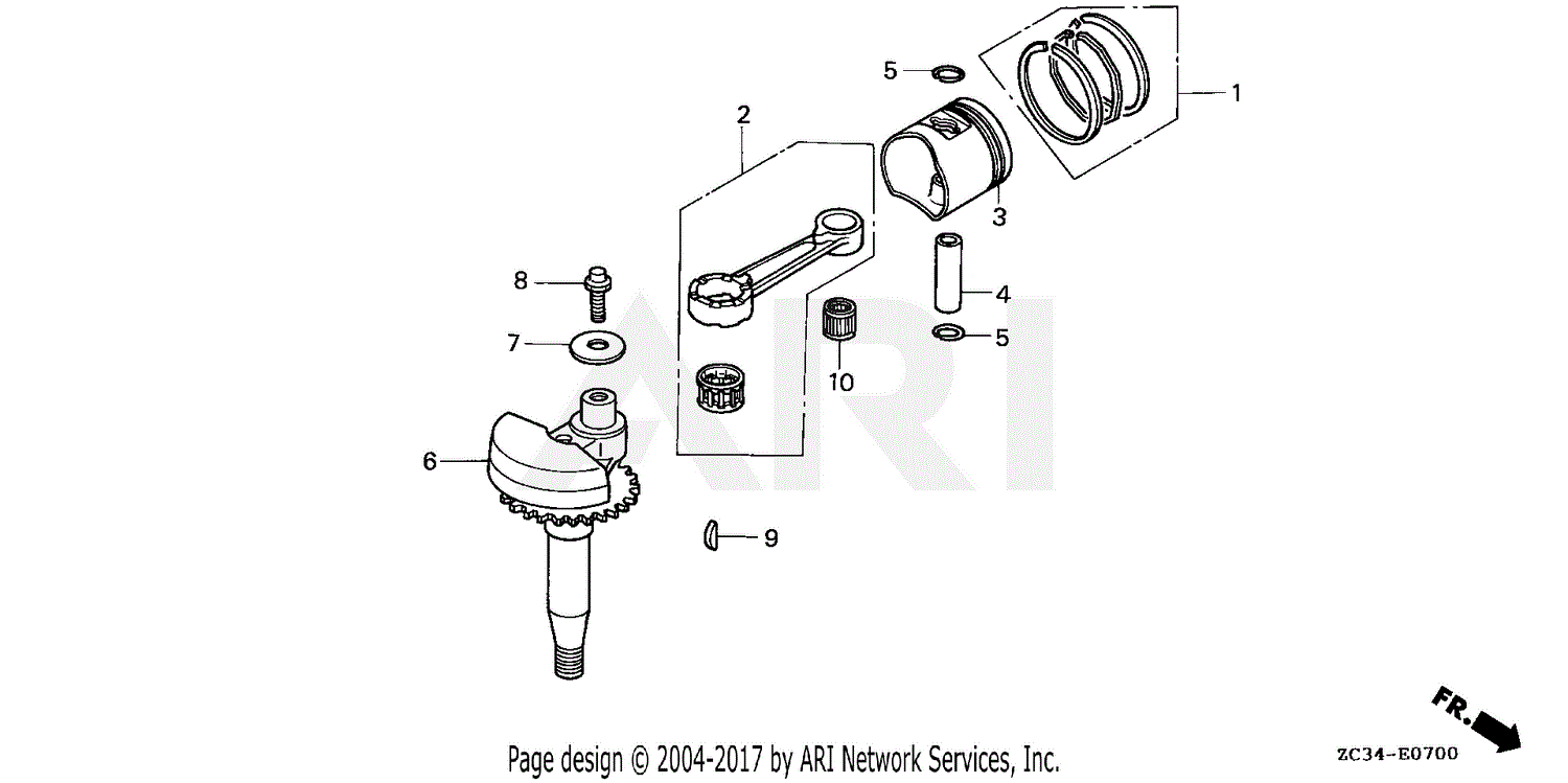 Honda EX350 A/A GENERATOR, JPN, VIN# ECC-1178333 Parts Diagram for ...