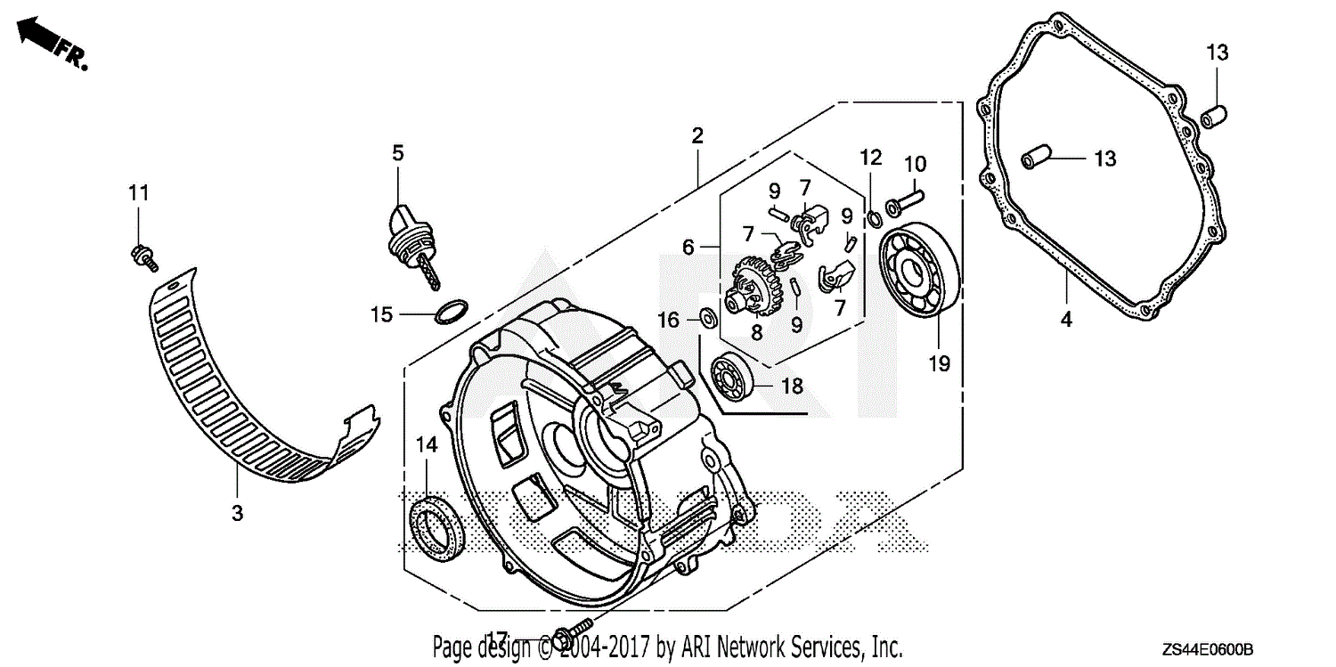 Honda EZ5000 A/A GENERATOR, JPN, VIN# GC05-3600001 TO GC05-9999999 ...