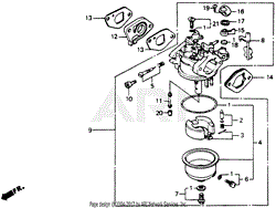etiquette Grillig Empirisch Honda HR194 PXA LAWN MOWER, JPN, VIN# HR194-1000001 Parts Diagram for  CARBURETOR