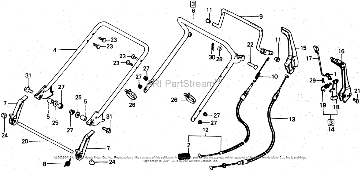 Honda HR21-5 SDA LAWN MOWER, JPN, VIN# HR21-5-1019070 TO ...