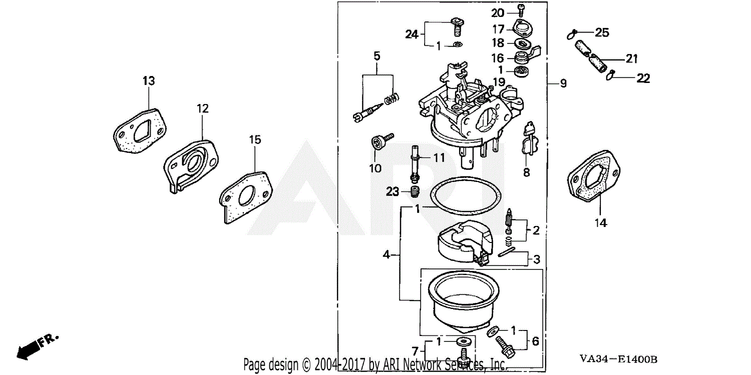 Honda HR215 SXA LAWN MOWER, USA, VIN# MZAM-6000001 Parts Diagram for