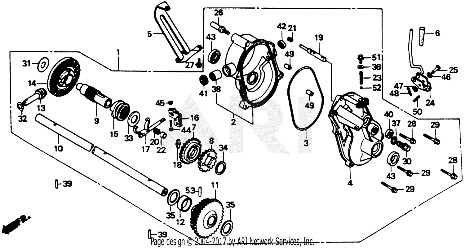 Honda Hrr216vxa Parts List 2090