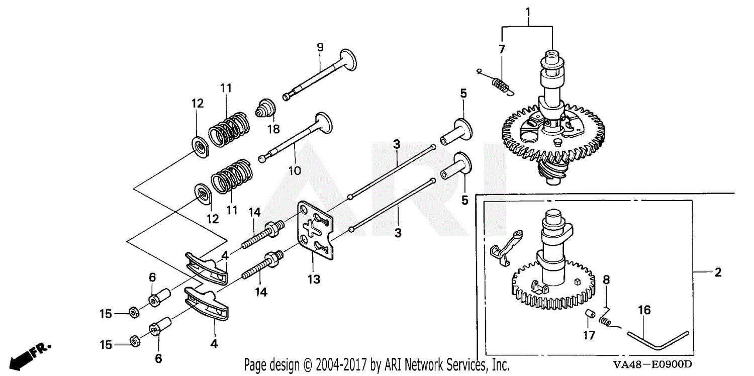 Honda HRA215 PDA LAWN MOWER USA VIN GJAB 6000001 Parts Diagram