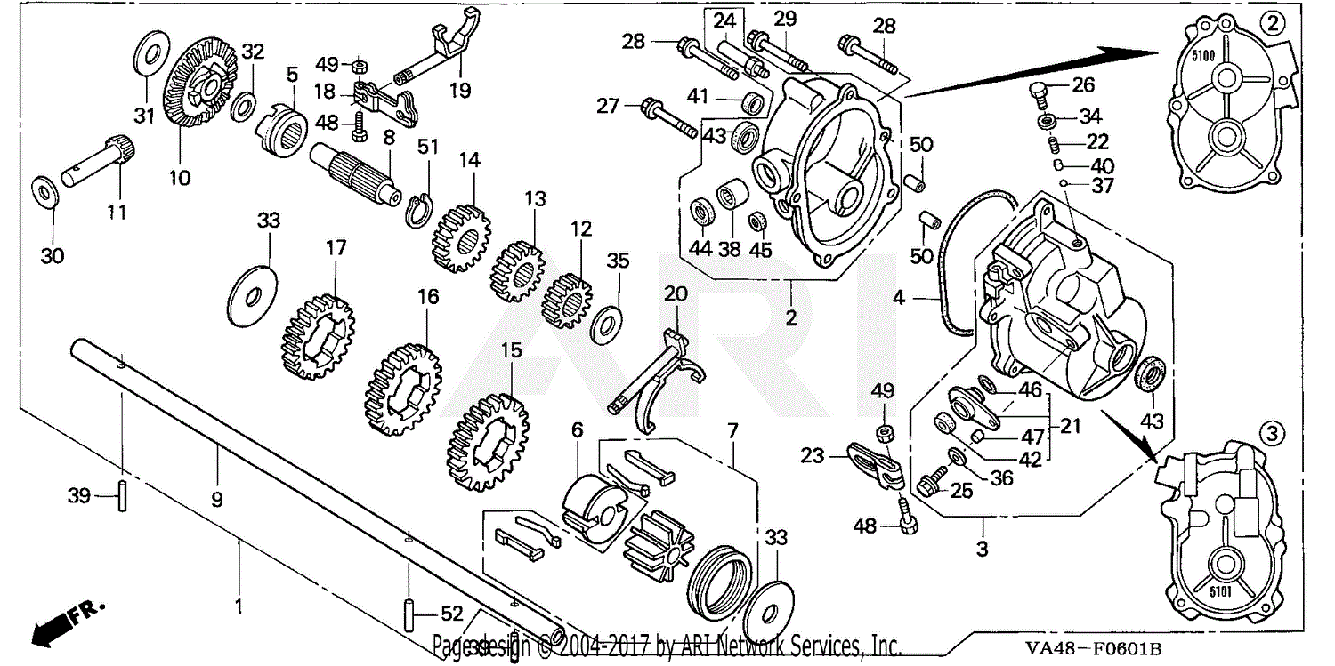 Honda HRA215 SXA LAWN MOWER, USA, VIN# GJAB-6000001 TO GJAB-7349061 ...