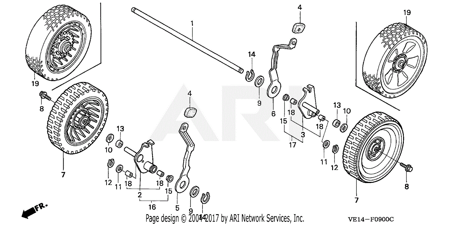 Honda harmony 2025 215 wheels