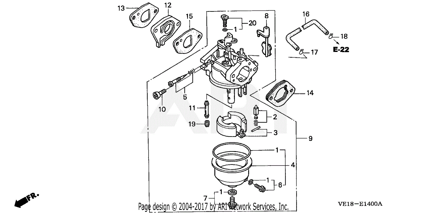Honda HRB215K4 SDA LAWN MOWER, USA, VIN MZBA6400001 Parts Diagram for