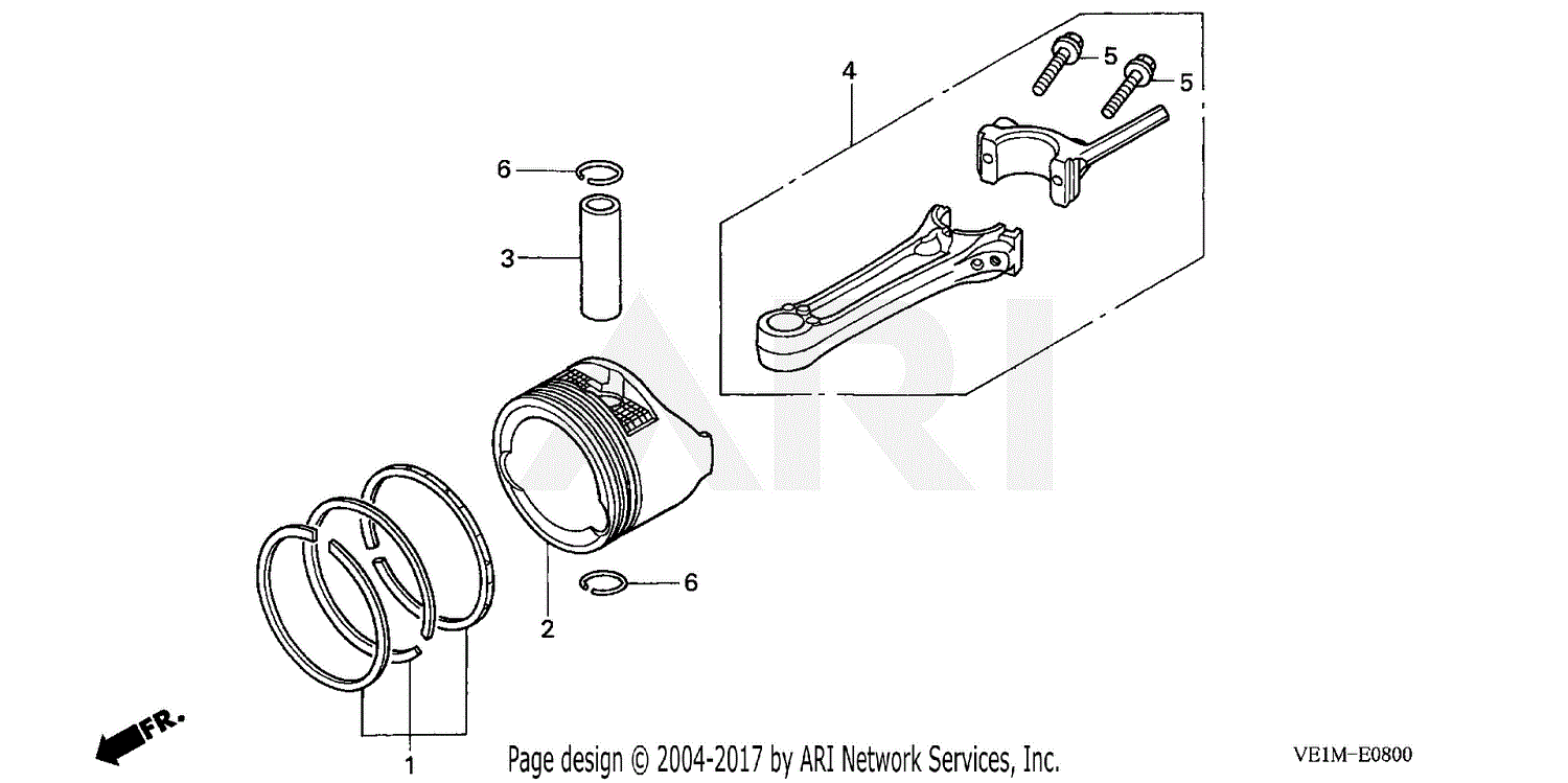 Honda Hrb216 Hxaa Lawn Mower Usa Vin Maaa 1000001 Parts Diagram For Piston Connecting Rod 3160