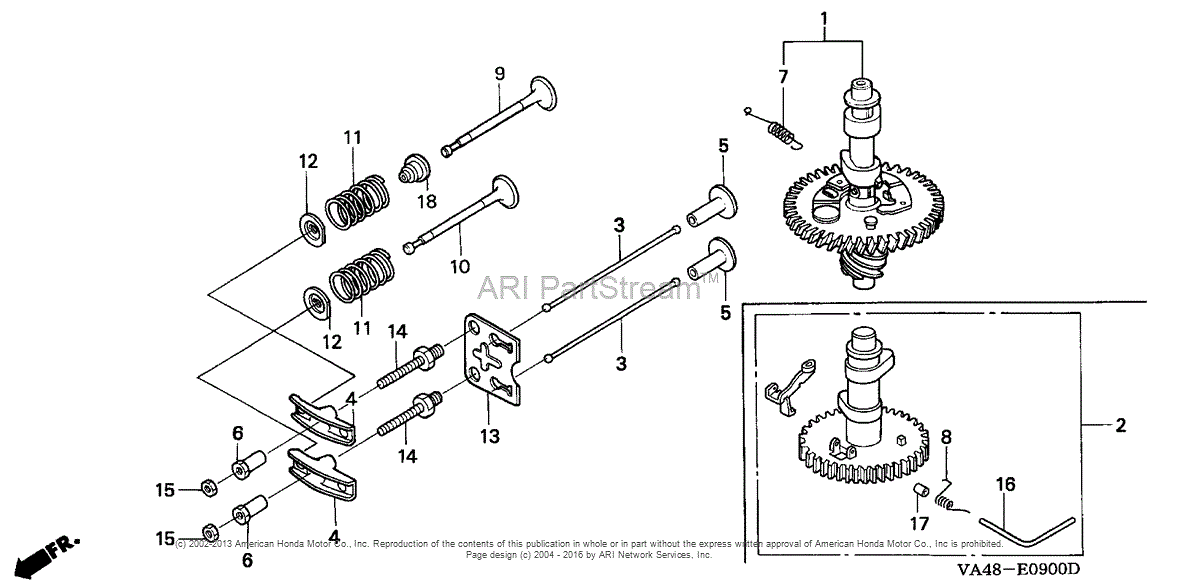 Honda HRC215K1 PDA LAWN MOWER, USA, VIN# MZAU-6100001 TO MZAU-9999999 ...