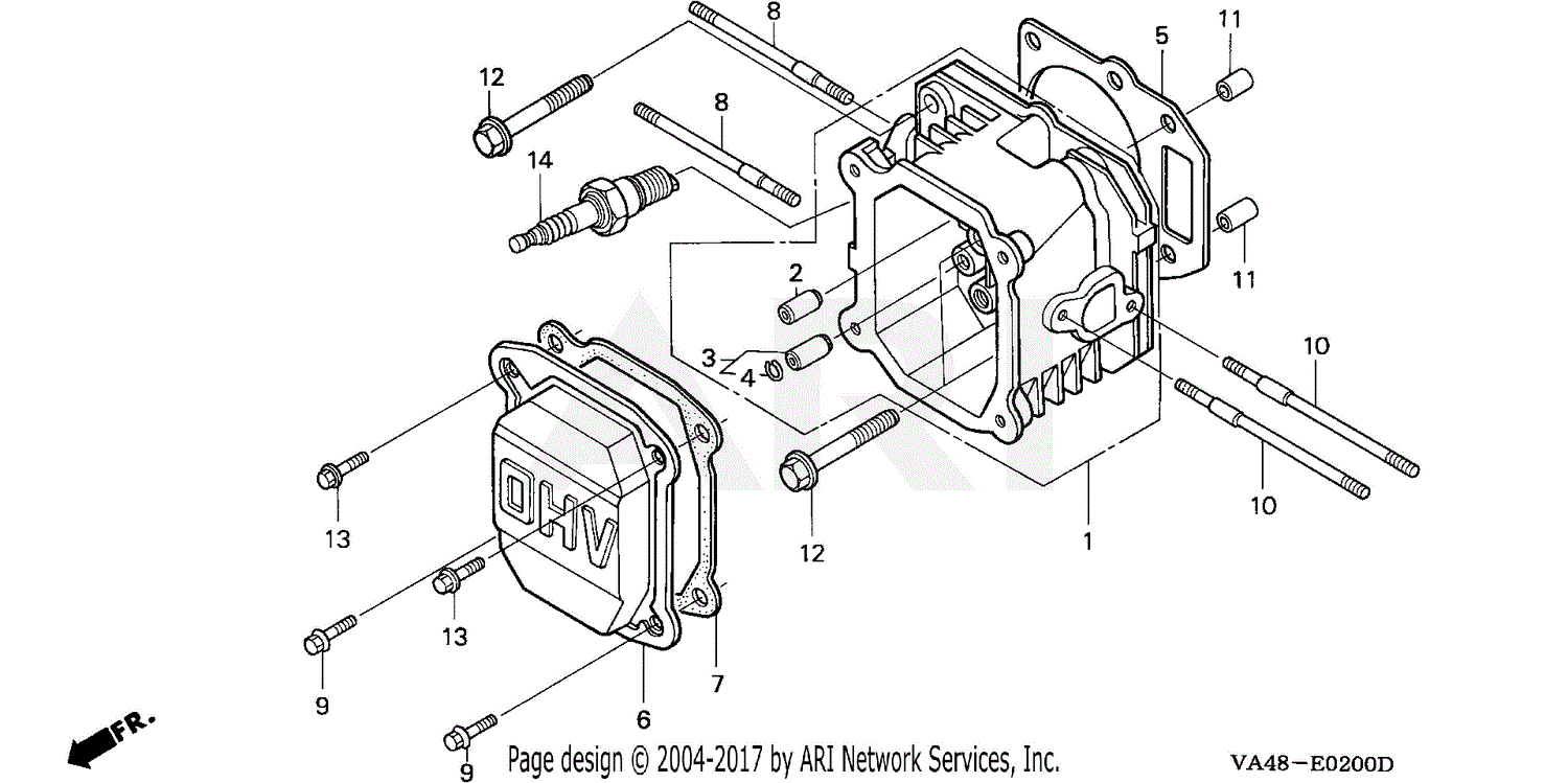 Honda HRC216 HXA LAWN MOWER, USA, VIN GJ031000001 TO GJ031366578