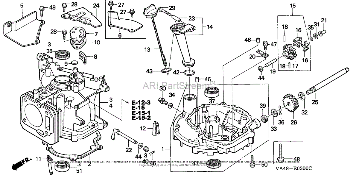 Honda HRC216 HXA LAWN MOWER, USA, VIN# MZAN-6000001 TO MZAN-6099999 Parts Diagram for CYLINDER