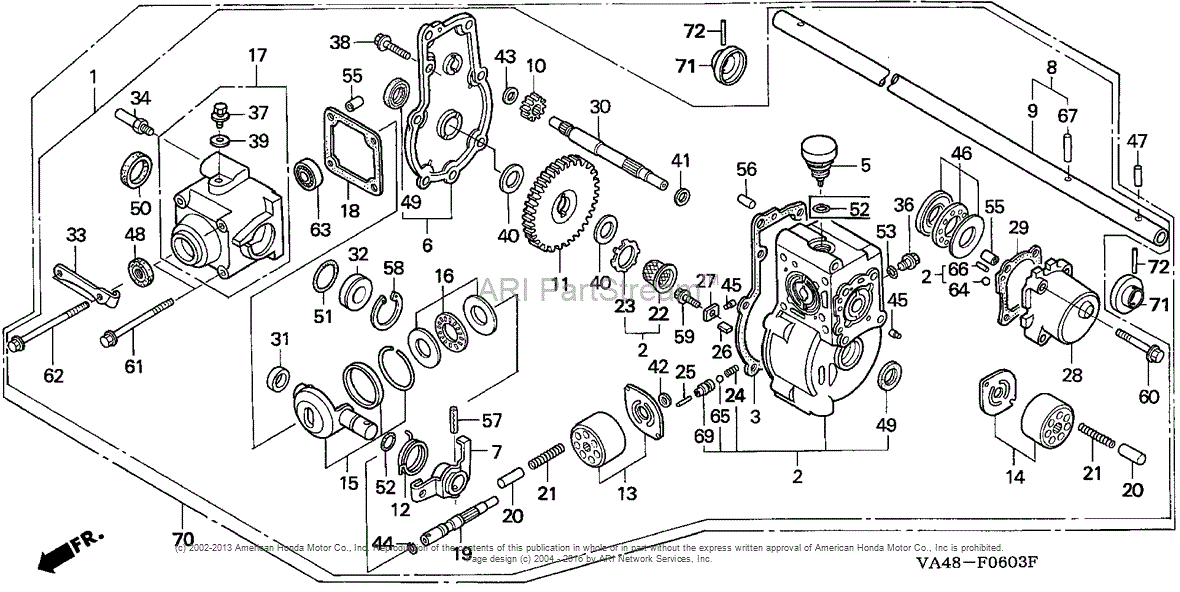 Honda HRC216K1 HXA LAWN MOWER, USA, VIN# MZAN-6100001 TO MZAN-6176480