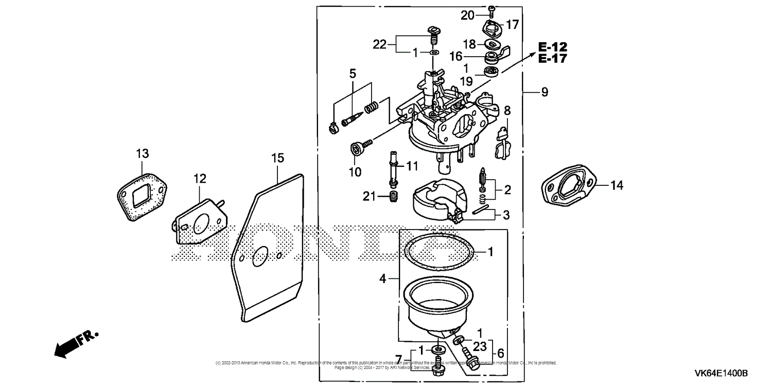 Honda HRC216K2 HXA LAWN MOWER, USA, VIN# MAKA-1000001 TO MAKA- 1049999 ...