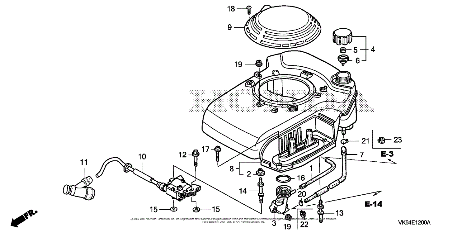 Honda Hrc216k2 Hxa Lawn Mower, Usa, Vin# Maka-1000001 To Maka- 1049999 