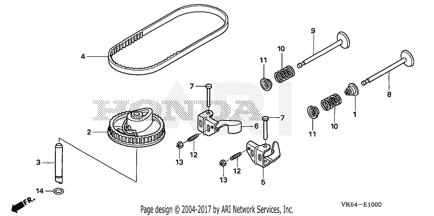 Honda HRC216K3 PDA LAWN MOWER, USA, VIN# GJABA-1000001 Parts Diagram ...