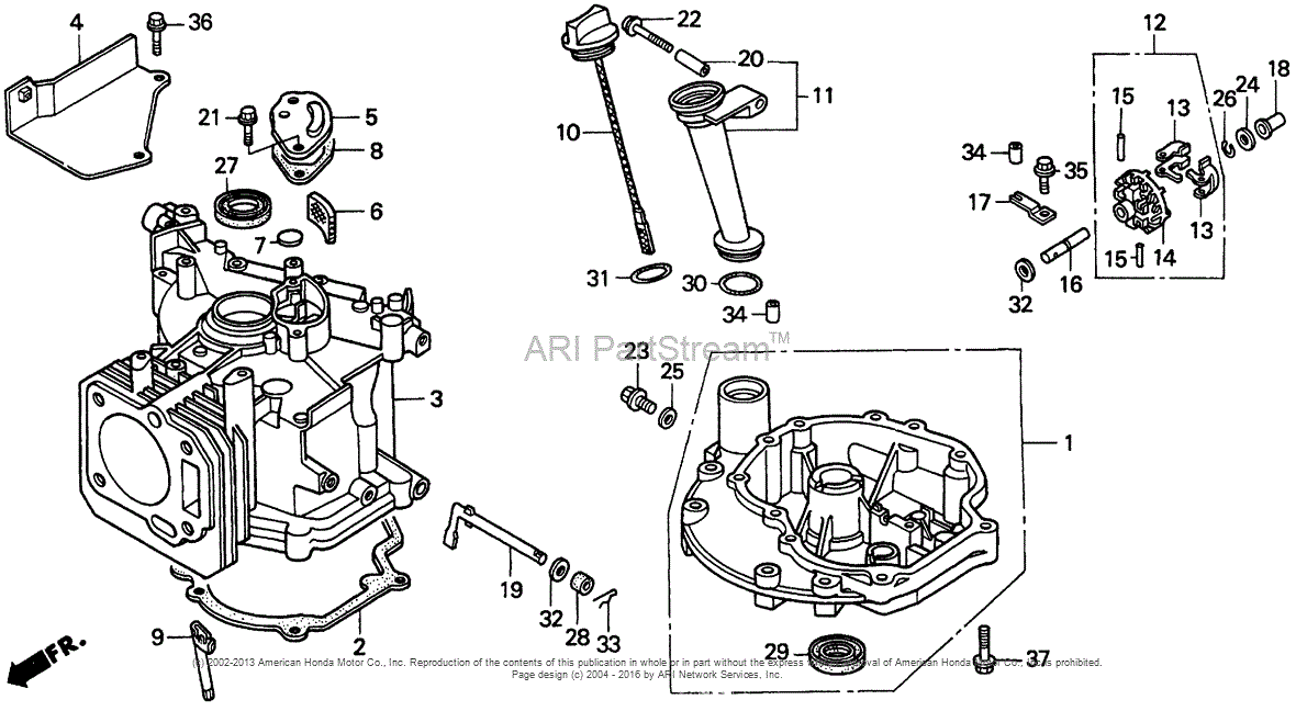 Honda HRM195 PA LAWN MOWER, USA, VIN# MZBV-6000001 TO MZBV-6400000 ...