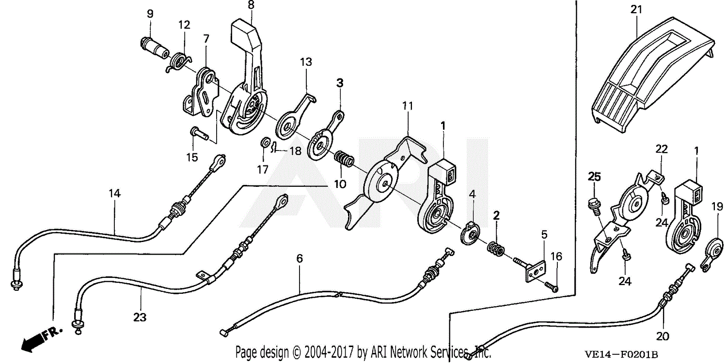 Honda HRM215K2 HXA LAWN MOWER, USA, VIN# MZBB-6300001 TO MZBB-6399999 ...