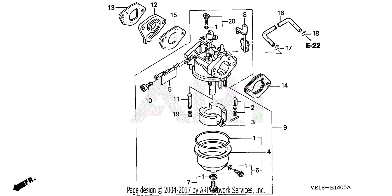 Honda HRM215K4 SDA LAWN MOWER, USA, VIN# MZBB-6500001 Parts Diagram for ...