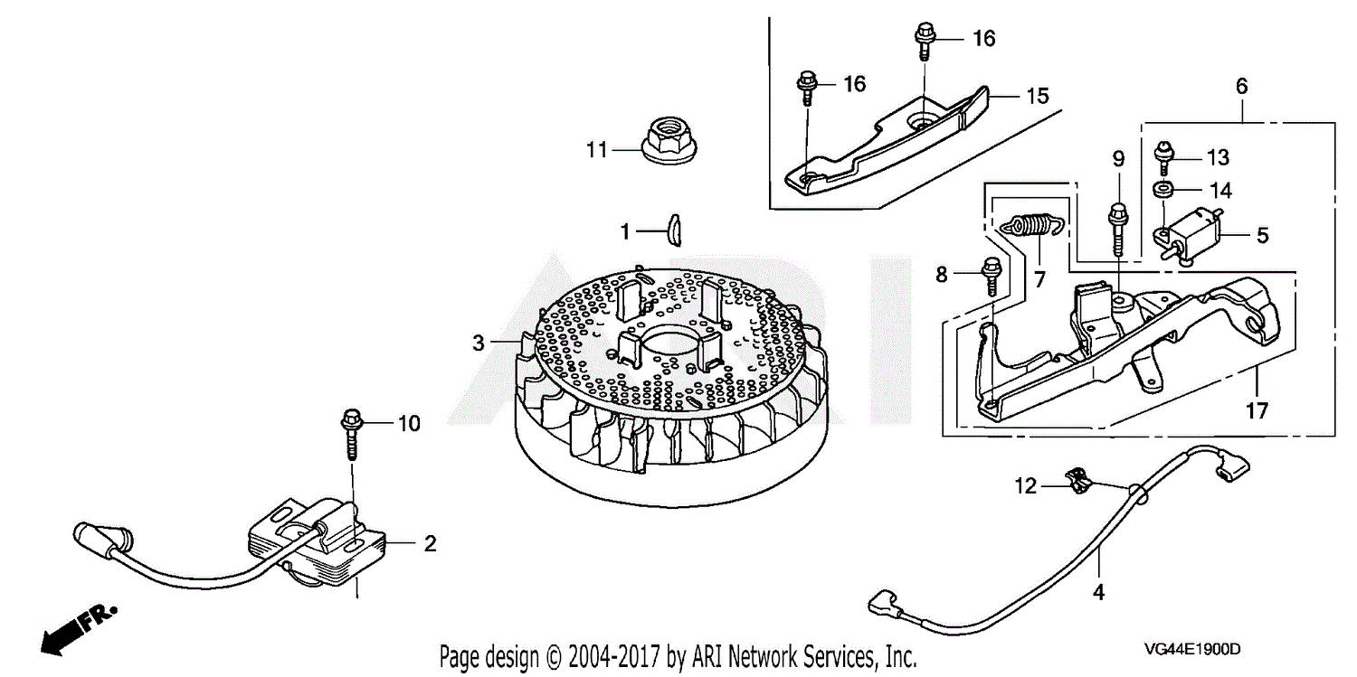 Honda HRR216 SDA LAWN MOWER, USA, VIN MZCG6000001 TO MZCG 6299999