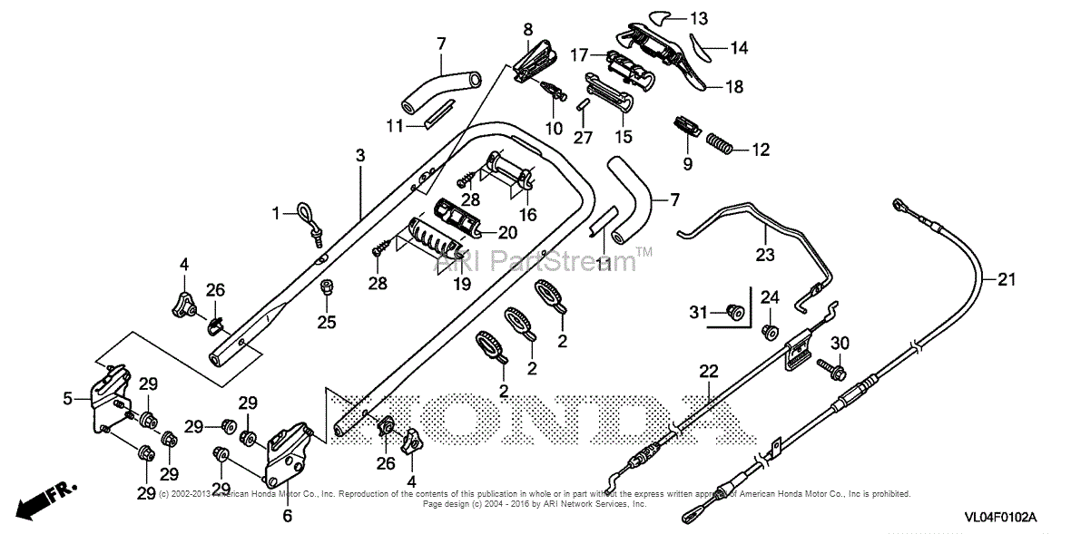 Honda Hrn Vkaa Parts