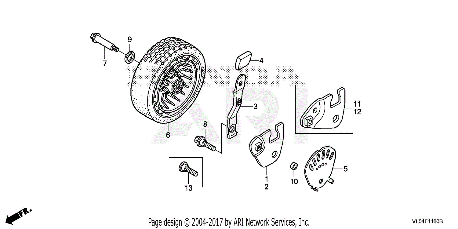 Honda HRR216K9 VKAA LAWN MOWER, USA, VIN# GJARA-1000001 Parts Diagram