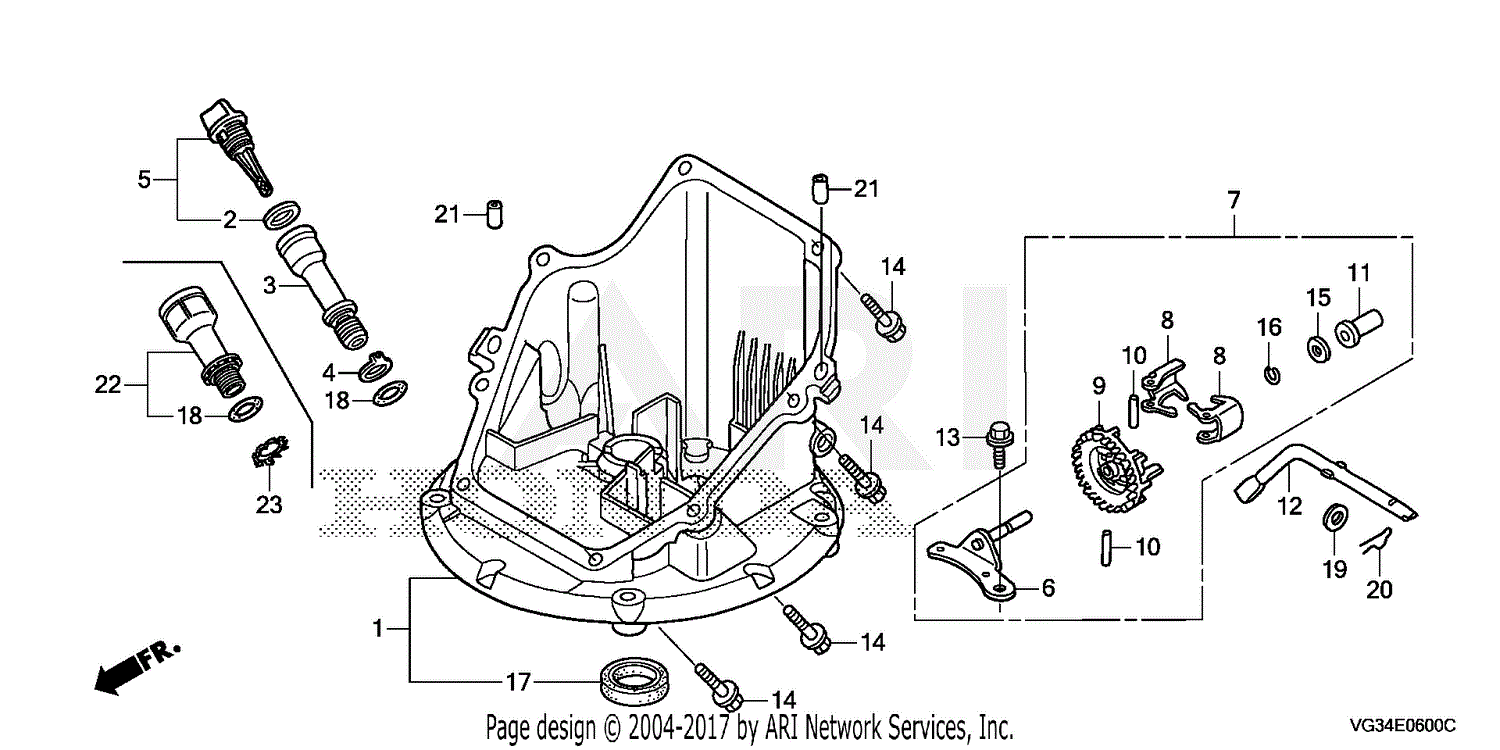 Honda HRS216 SDA LAWN MOWER, USA, VIN# GJAE-1000001 TO GJAE-9999999 ...