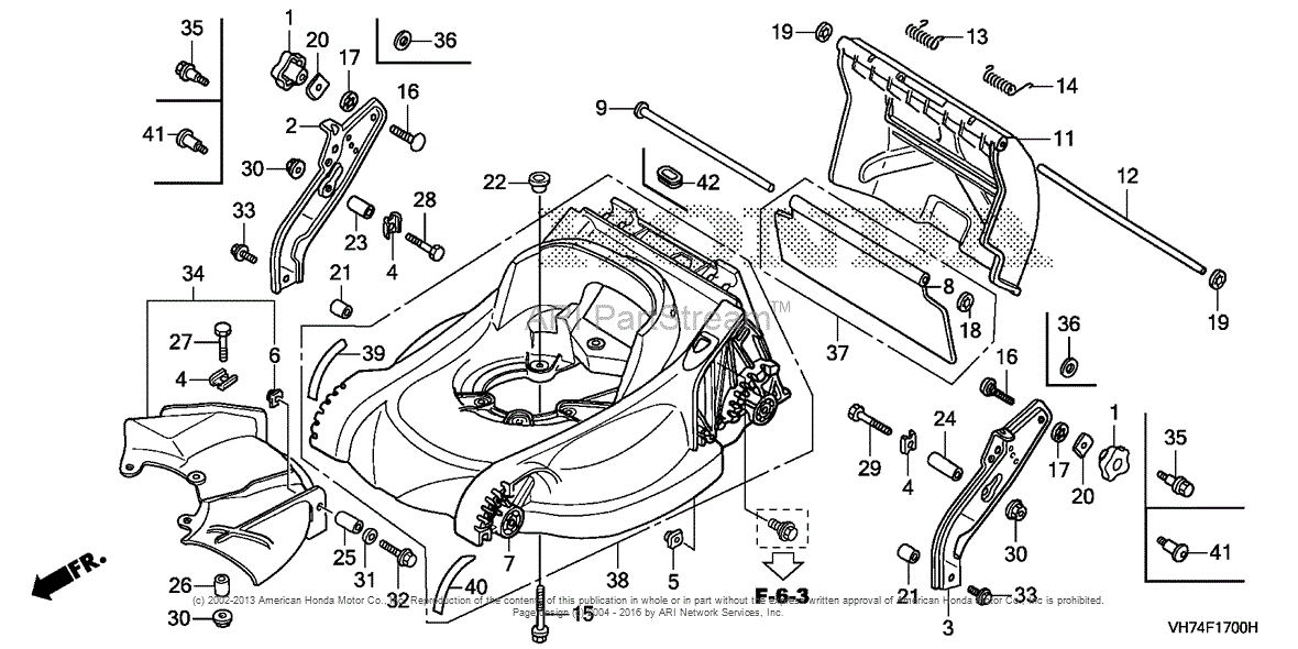 Honda HRX217 TDA LAWN MOWER, USA, VIN# MAGA-1000001 TO ... basic engine diagrams 