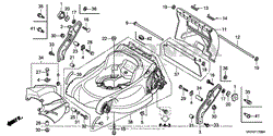 Honda HRX217 TDA LAWN MOWER USA VIN MAGA 1000001 TO MAGA