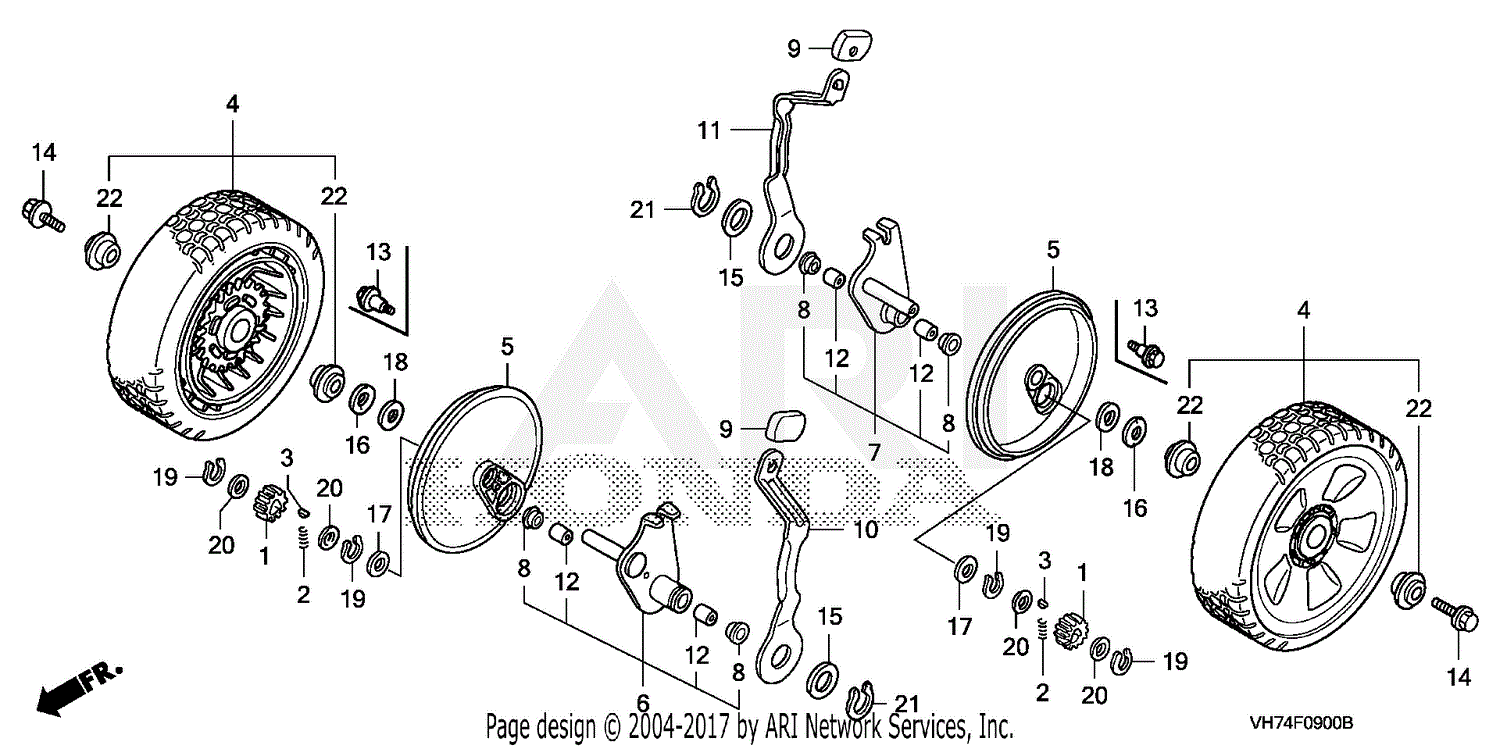 Honda hrx217vka outlet parts