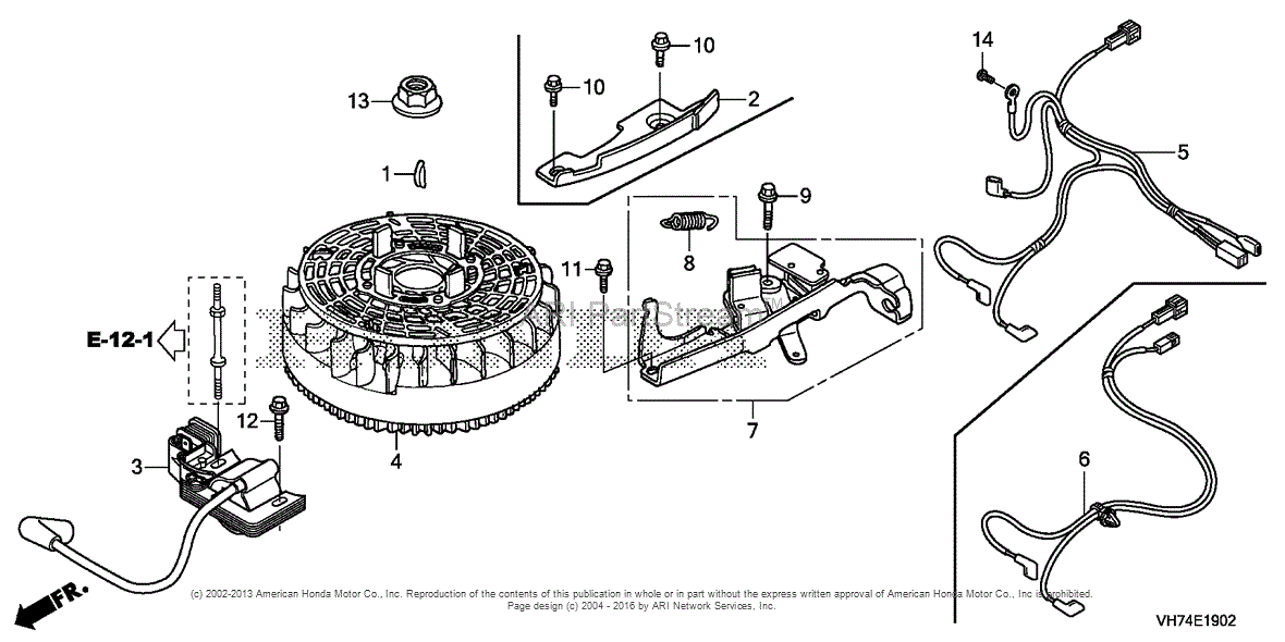 Honda HRX217K5 HZAA LAWN MOWER, USA, VIN# MAGA-2370001 TO MAGA-2499999 Parts Diagram for ...