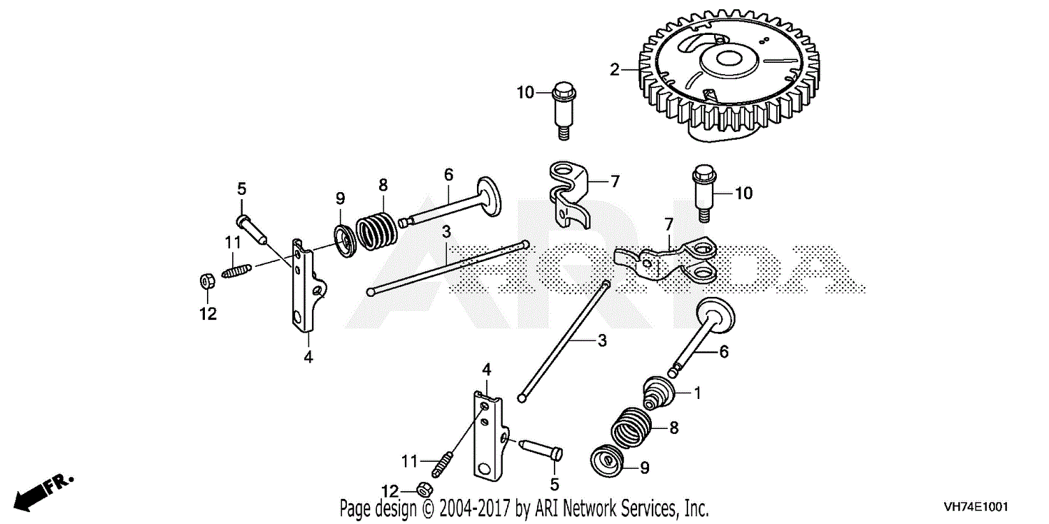 Honda HRX217K6 VYA LAWN MOWER, USA, VIN# GJAUK-1000001 Parts Diagram ...