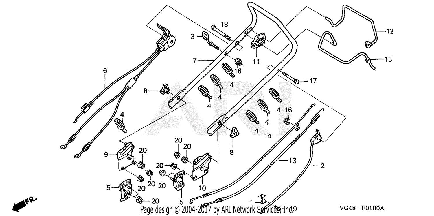 Honda HRZ216 TDAA LAWN MOWER, USA, VIN# GJAEA-1000001 TO GJAEA-6699999 ...