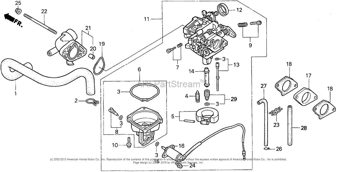 Honda HA4118 H38A LAWN TRACTOR, USA, VIN# MZCH-6000001 Parts Diagram ...