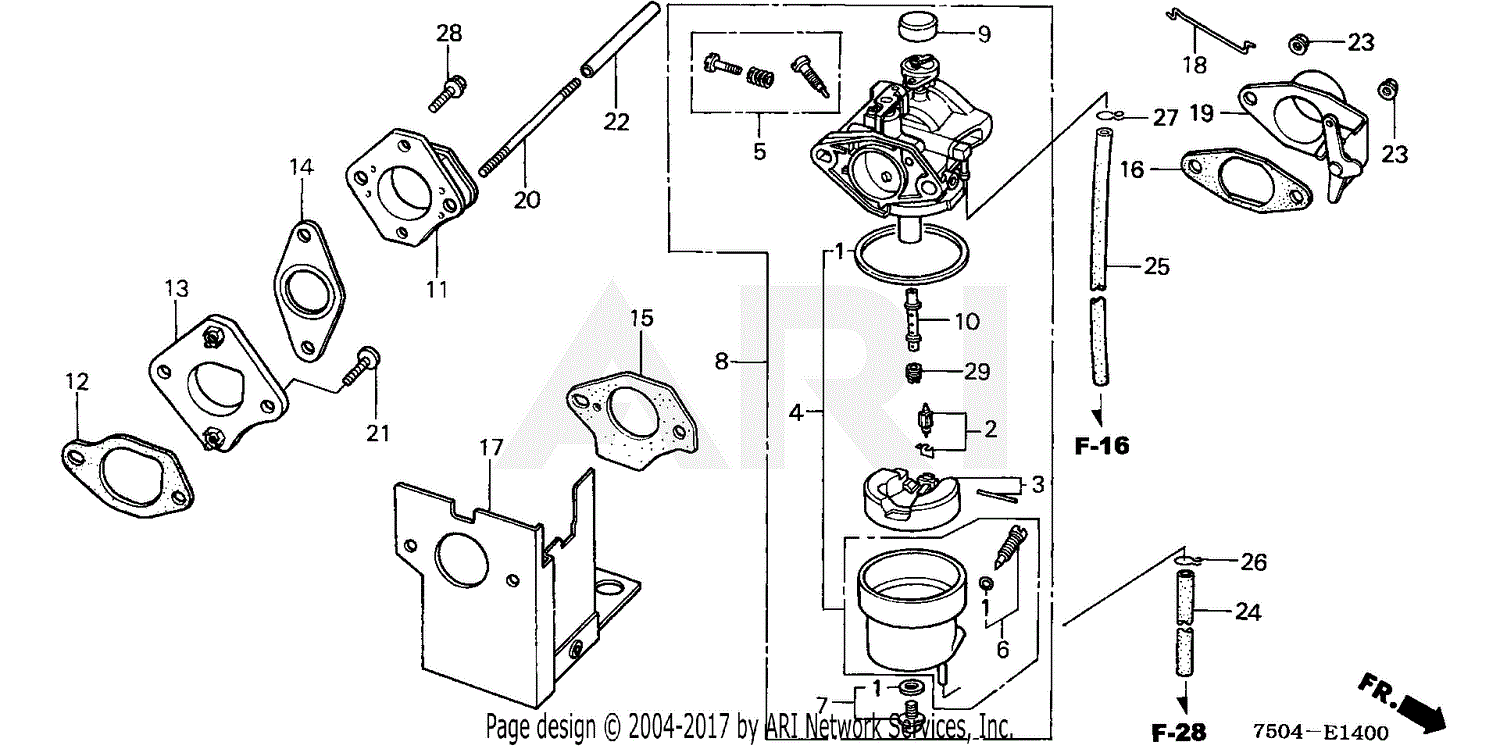 Honda HT3810 SA LAWN TRACTOR, JPN, VIN# HT3810-5000034 TO HT3810 ...