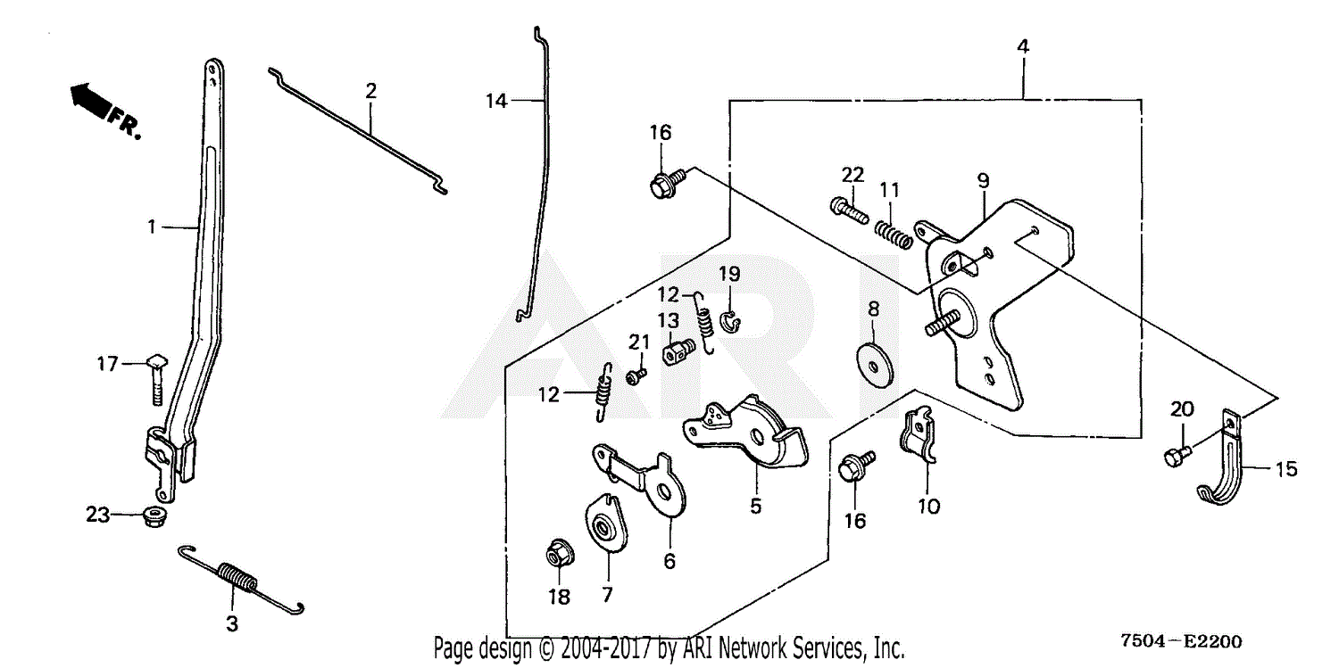 Honda HT3810 SA LAWN TRACTOR, JPN, VIN# HT3810-5000034 TO HT3810 ...