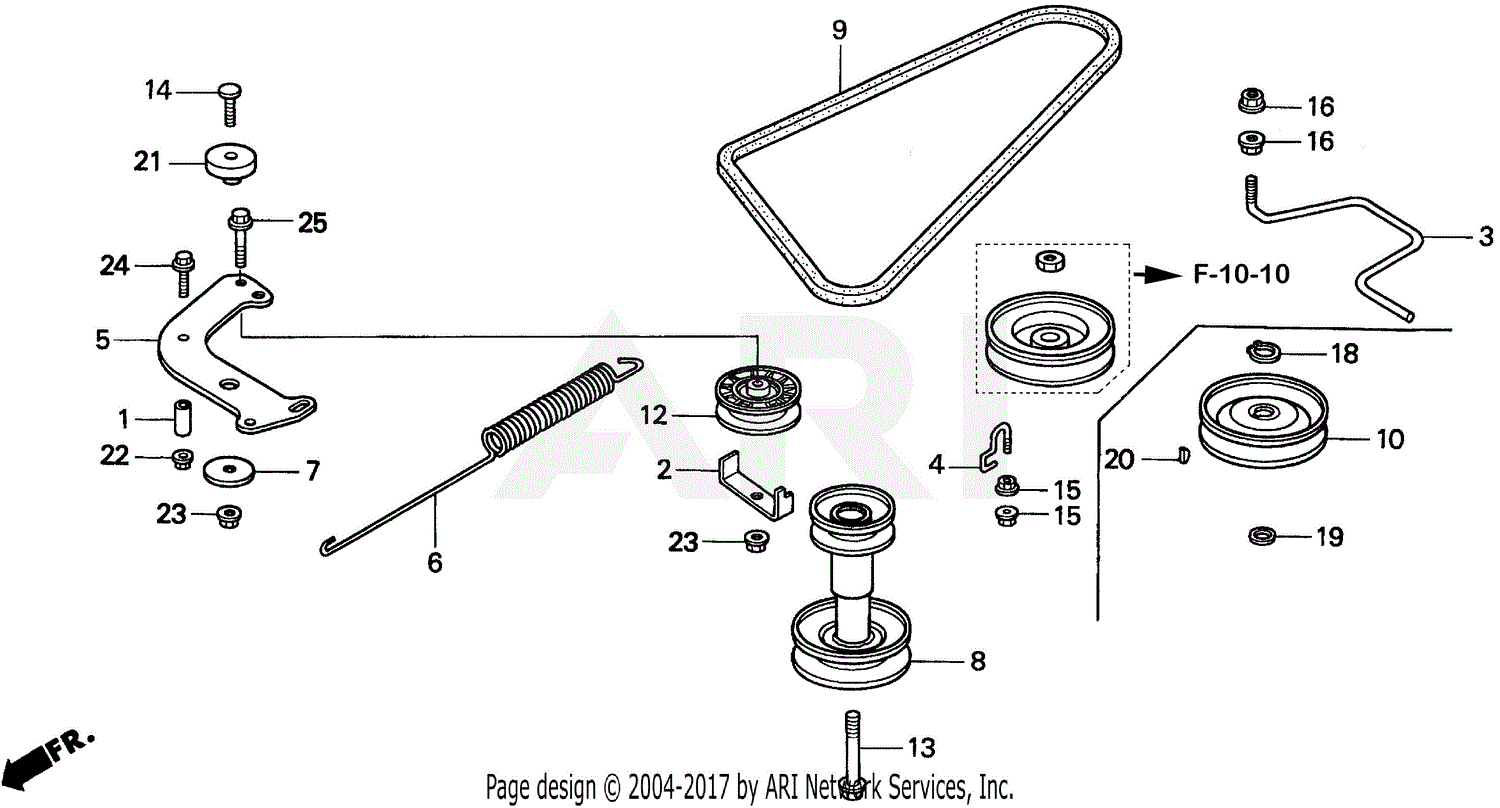 honda harmony 2013 drive belt diagram