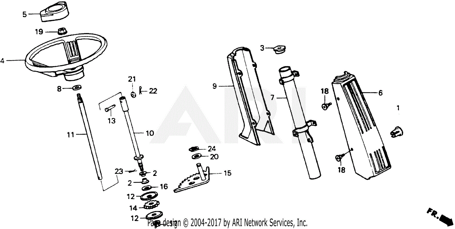 Honda HT-R3811 SA RIDING MOWER, JPN, VIN# MABT-5000001 Parts 