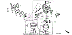 Honda F210K1 A ROTOTILLER JPN VIN GV100 2000001 TO GV100