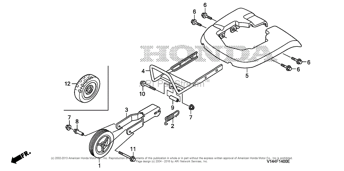 Honda F220K1 AT ROTOTILLER, JPN, VIN# FAAJ-2700001 Parts ... mantis tiller engine diagram 