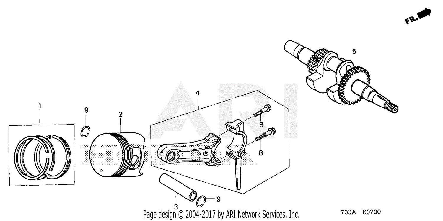 Honda F501 Tiller Parts